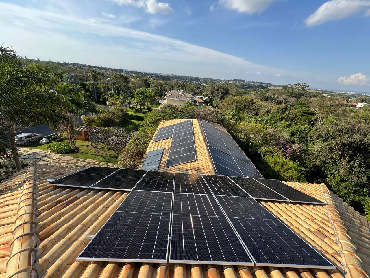 Residencial Gustavo — sistema solar instalado